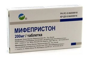 лекарственный препарат из группы антигестагенных средств