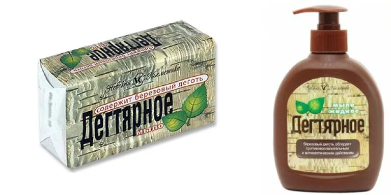 Дегтярноре мыло используют для ухода за кожей головы и волосами при облысении