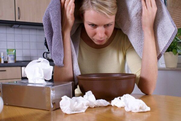 Ингаляция – отличный способ лечения синусита в домашних условиях