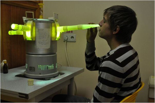 Прогревание носа